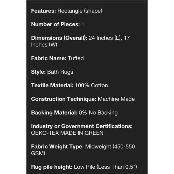 Threshold’s Pumpkin Fall Small Bath Throw Rug - Picture 4 of 7